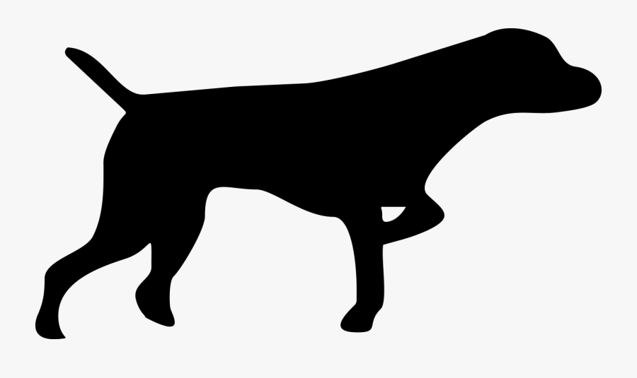 Black Dog Graphics - Pointer Silhouette, Transparent Clipart