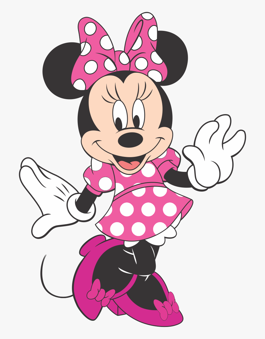 Pink Minnie Mouse Vector, Transparent Clipart