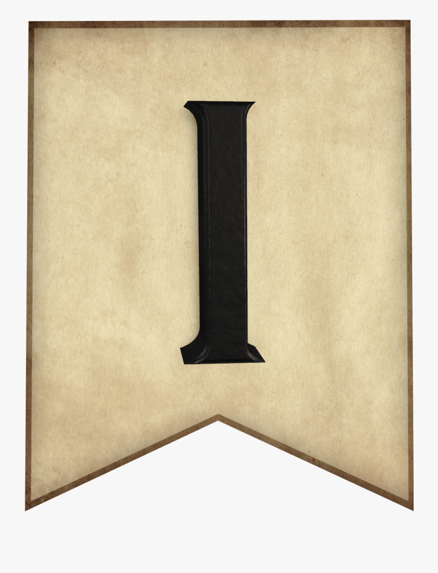 Harry Potter Banner Letter, Transparent Clipart