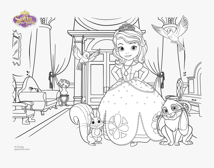 Dibujos Para Colorear De La Princesa Sofia, Transparent Clipart