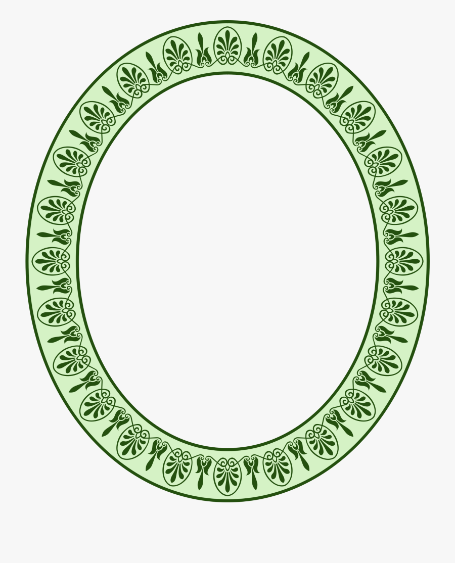 Elliptical Arabesque Frame Colour - Maharaja Surajmal Brij University, Transparent Clipart