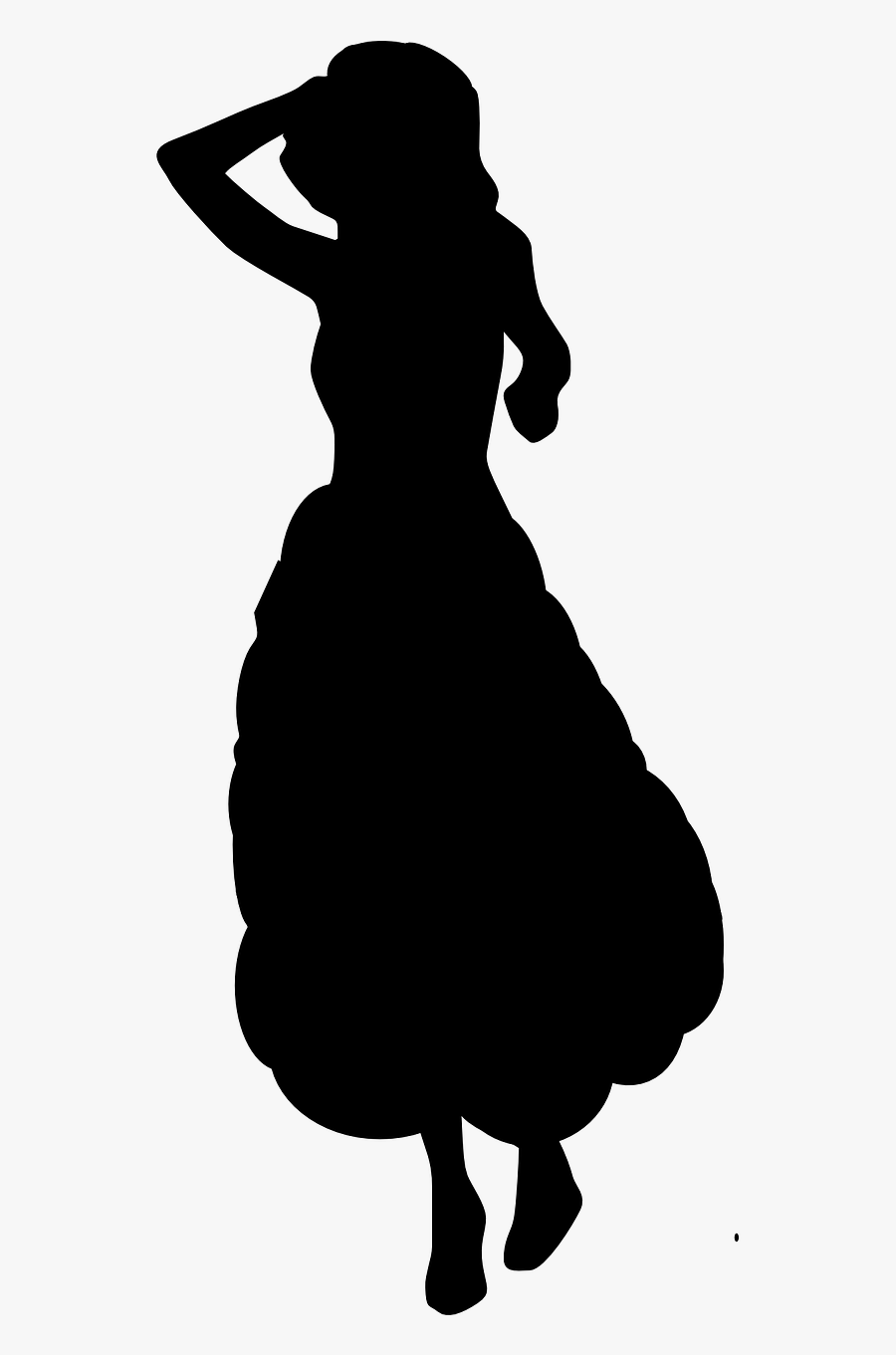 Woman Dress Dancing Free Photo - Ladies Clipart Black And White, Transparent Clipart