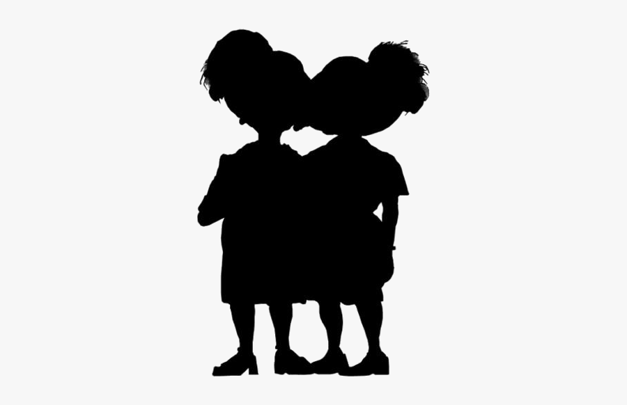 Two Old Friends Png Free Transparent Clipart - Silhouette, Transparent Clipart