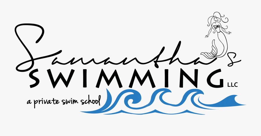 Samantha"s Swimming - Calligraphy, Transparent Clipart