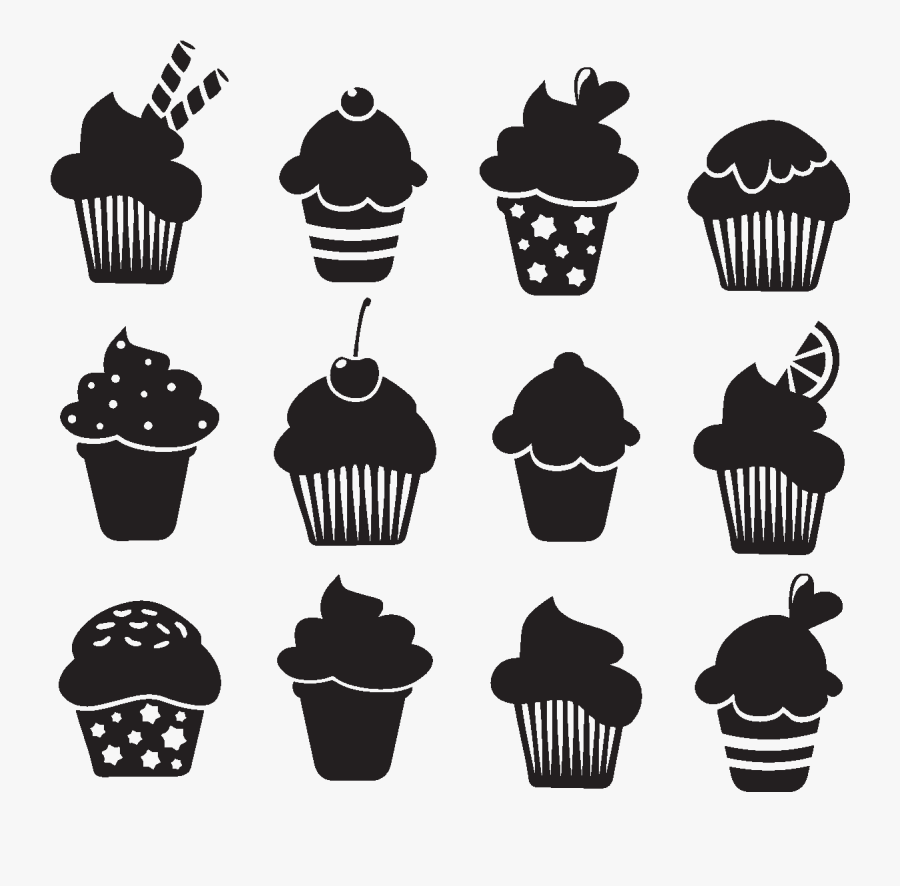 Cupcakes And Muffins Cupcakes And Muffins Silhouette - Cupcakes Silhouette, Transparent Clipart