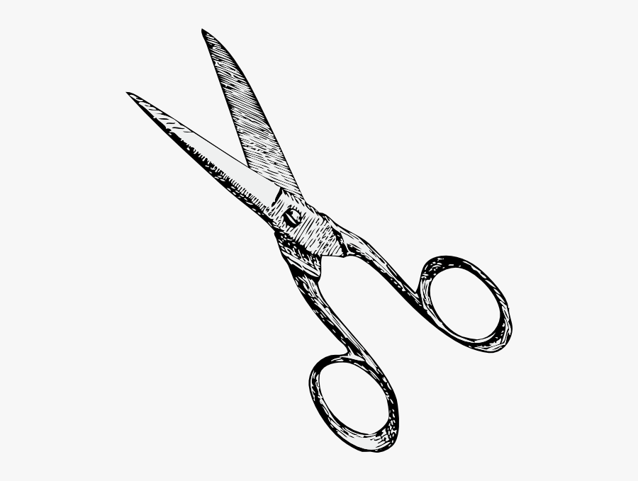 Scissors Sideways, Transparent Clipart