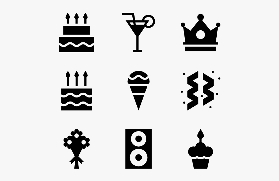 Birthday Party Element Collection - Science Icon Vector Png, Transparent Clipart