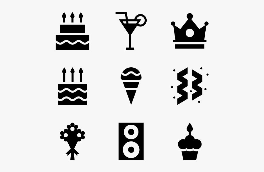 birthday party element collection science icon vector png free transparent clipart clipartkey icon vector png