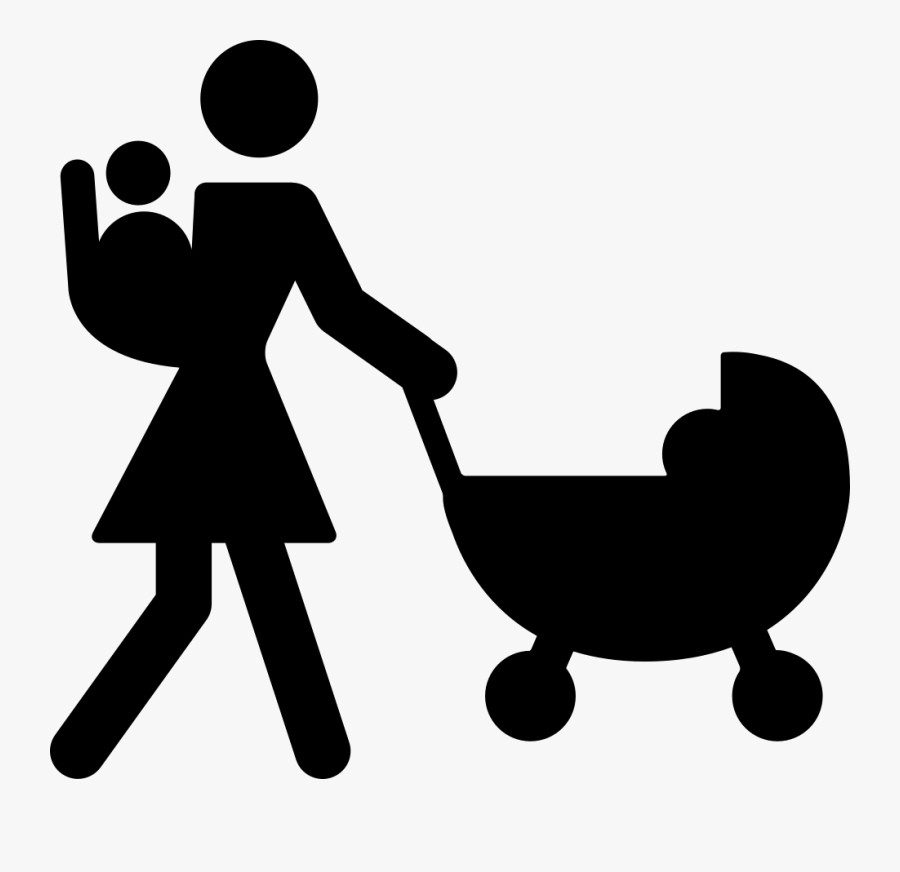 Vector Royalty Free Download Mother Walking With Baby - Mother Walking Icon, Transparent Clipart