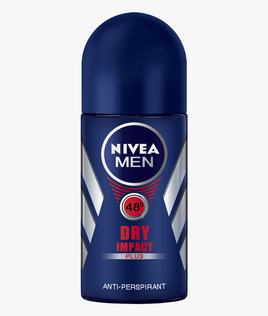 Deodorant Clipart Body Odor - Nivea Men Dry Impact Roll, Transparent Clipart