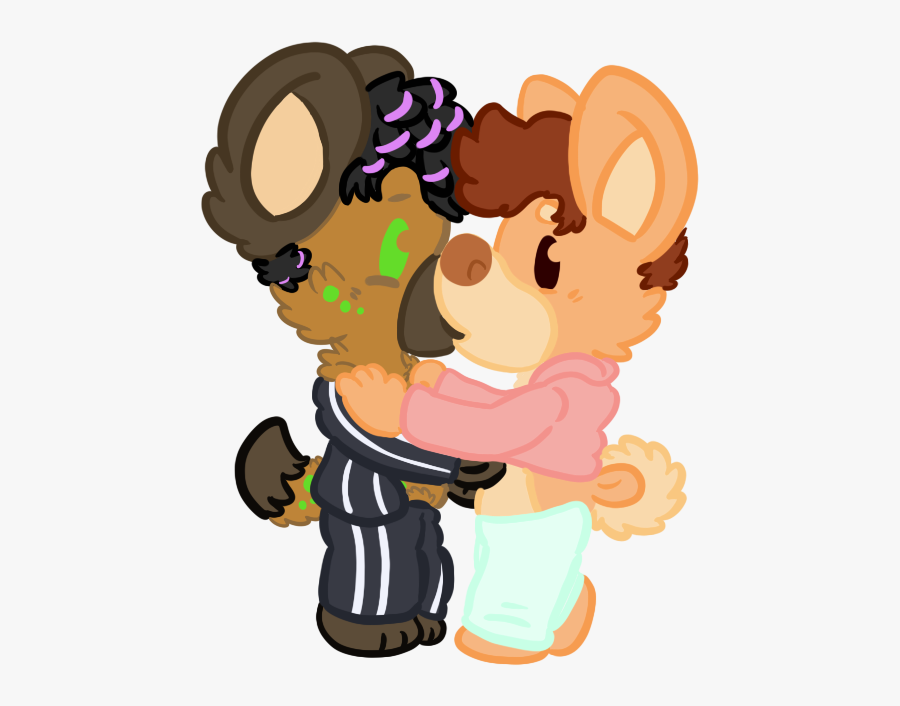 A Bearhat And An Hy Smooch, Undressing - Cartoon, Transparent Clipart