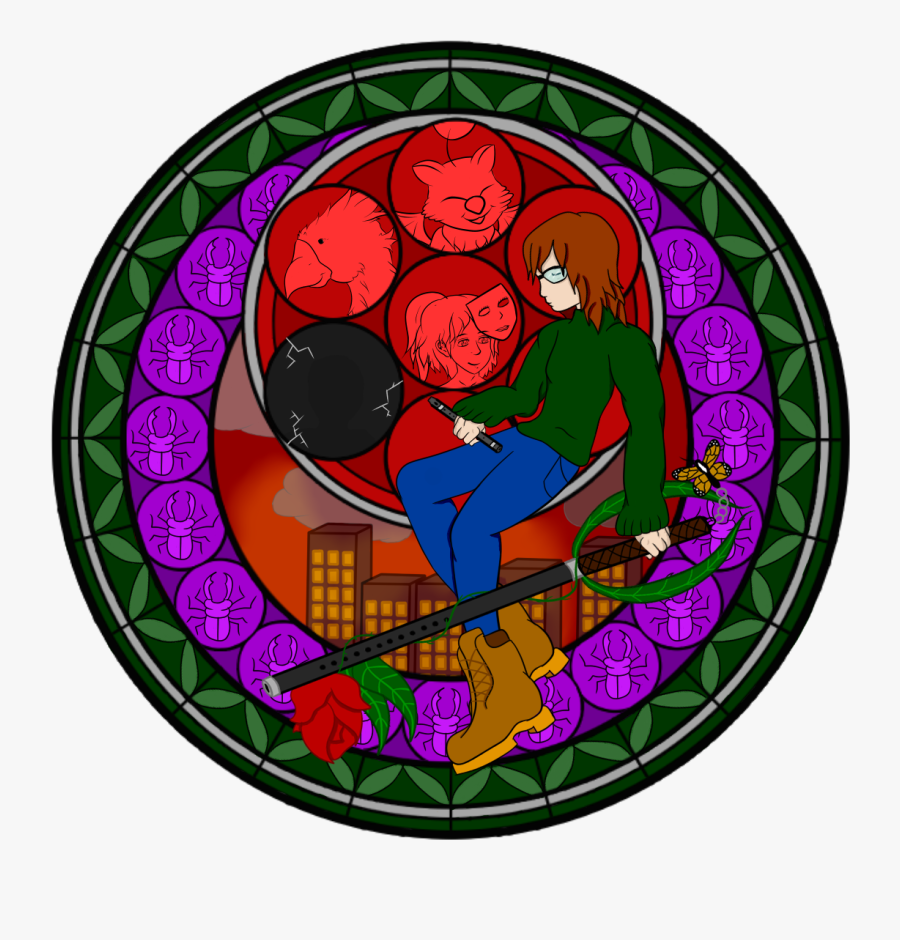 A Skittering Heart Worm - Stained Glass, Transparent Clipart