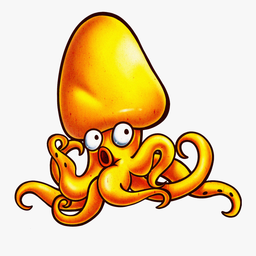 Transparent Cute Squid Clipart - Squid Cartoon Food Png, Transparent Clipart