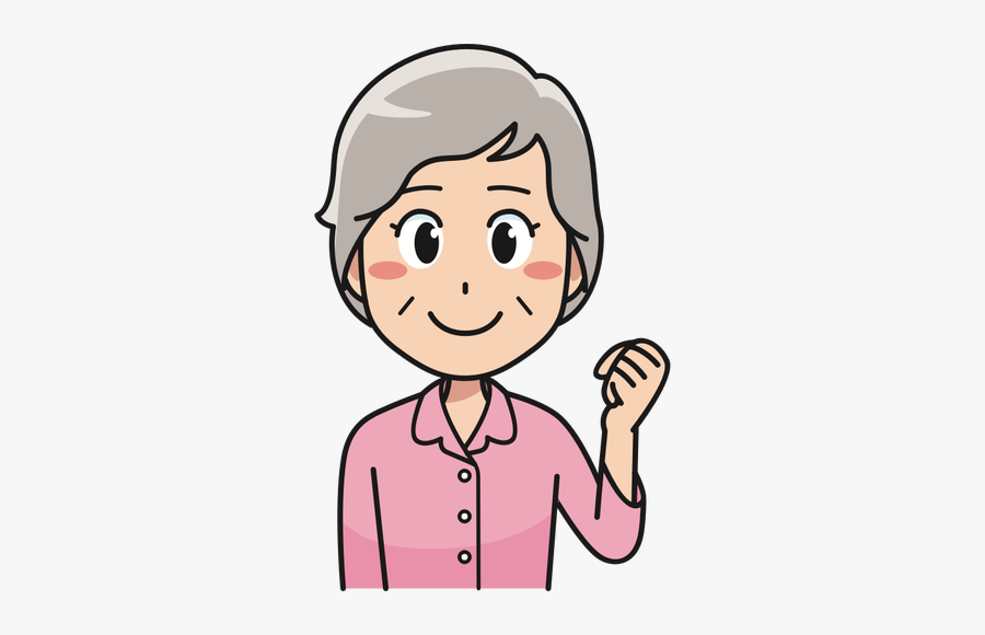 Elderly Lady With An Idea - Grandfather Png, Transparent Clipart