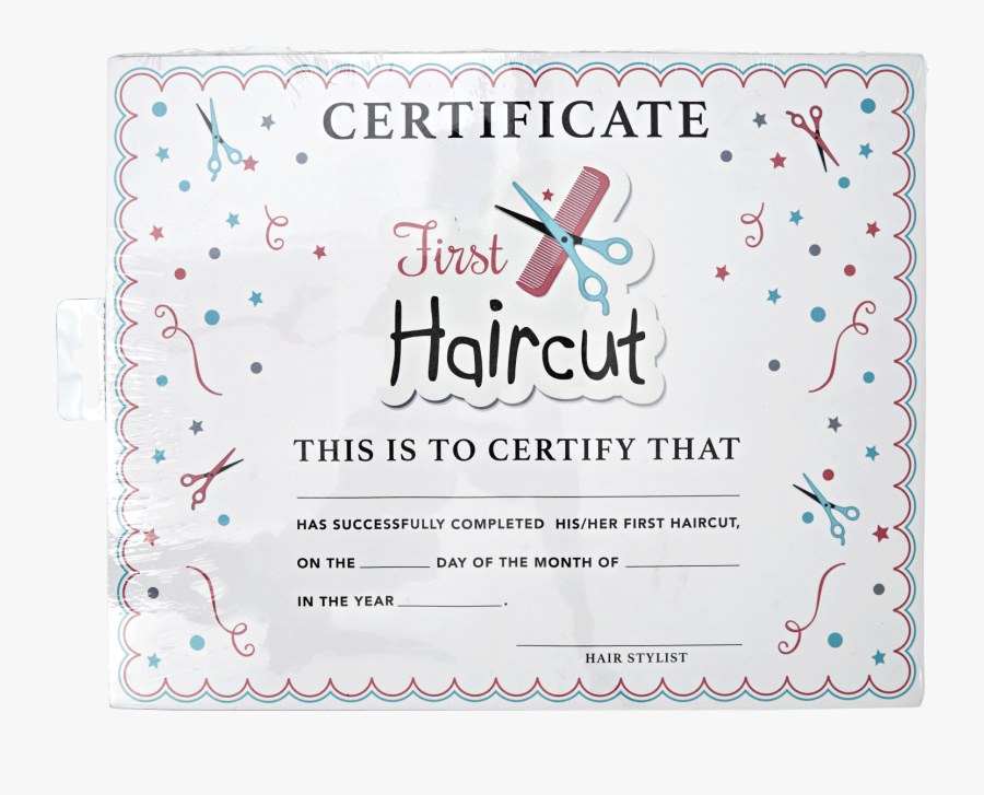 Printable First Haircut Certificate Printable Coloring Pages
