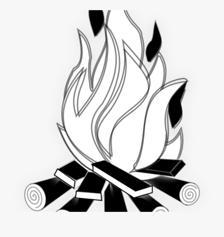 Fire Clipart Black And White Black And White Fire Clipart - Clipart Black And White Fire, Transparent Clipart