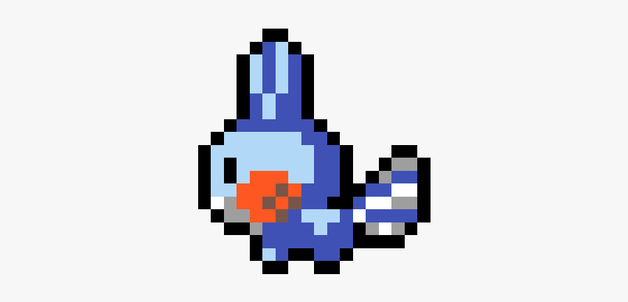 Pixel Art Pokemon Mudkip, Transparent Clipart