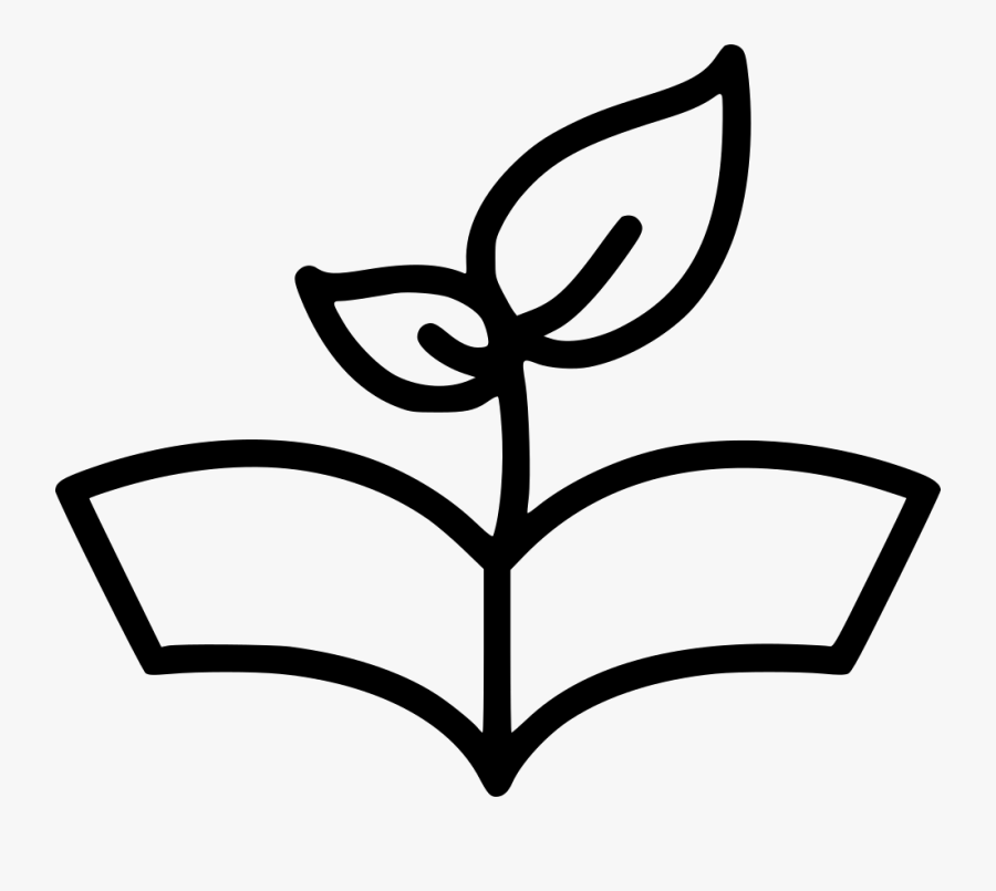 Plant Open Book Comments - Nature Learning In Png Icon, Transparent Clipart