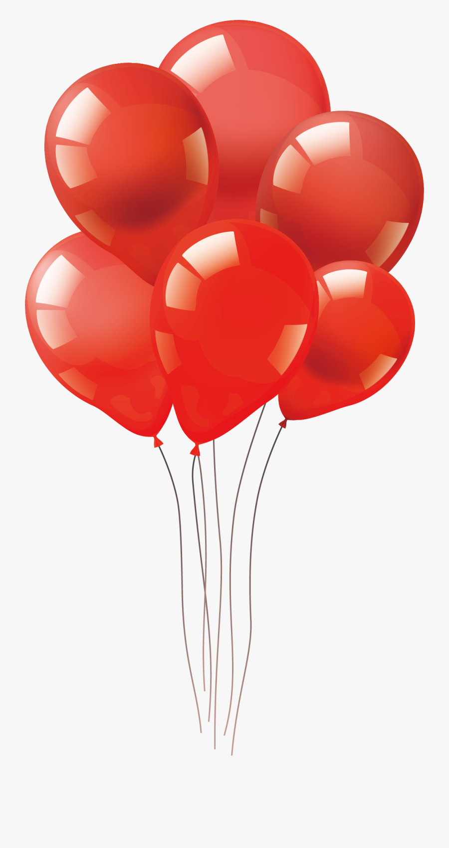Vector Hand-painted Red Balloon Png Download - Free Red Balloons Png, Transparent Clipart