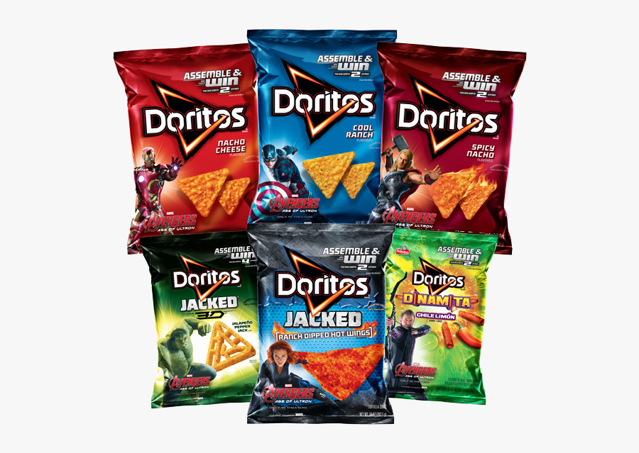 Transparent Dorito Png - Avengers Doritos Bags, Transparent Clipart