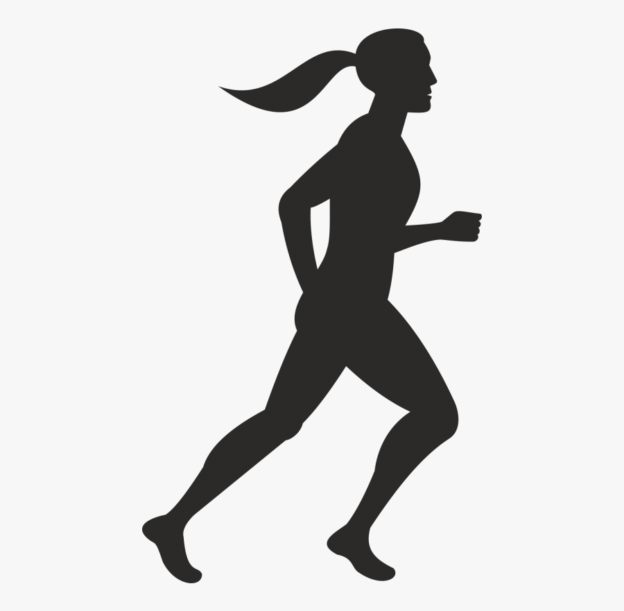 Silhouette Woman Litworld Photography - Running Icon Png Free, Transparent Clipart
