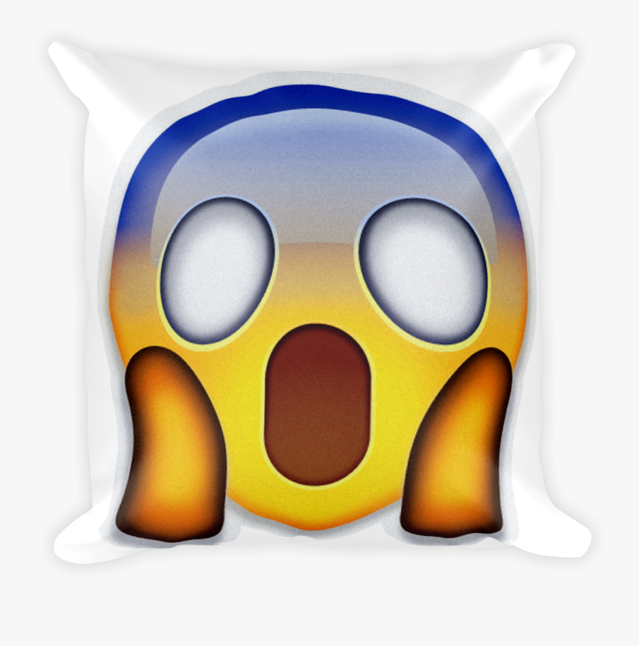 Face Screaming In Fear - Throw Pillow, Transparent Clipart