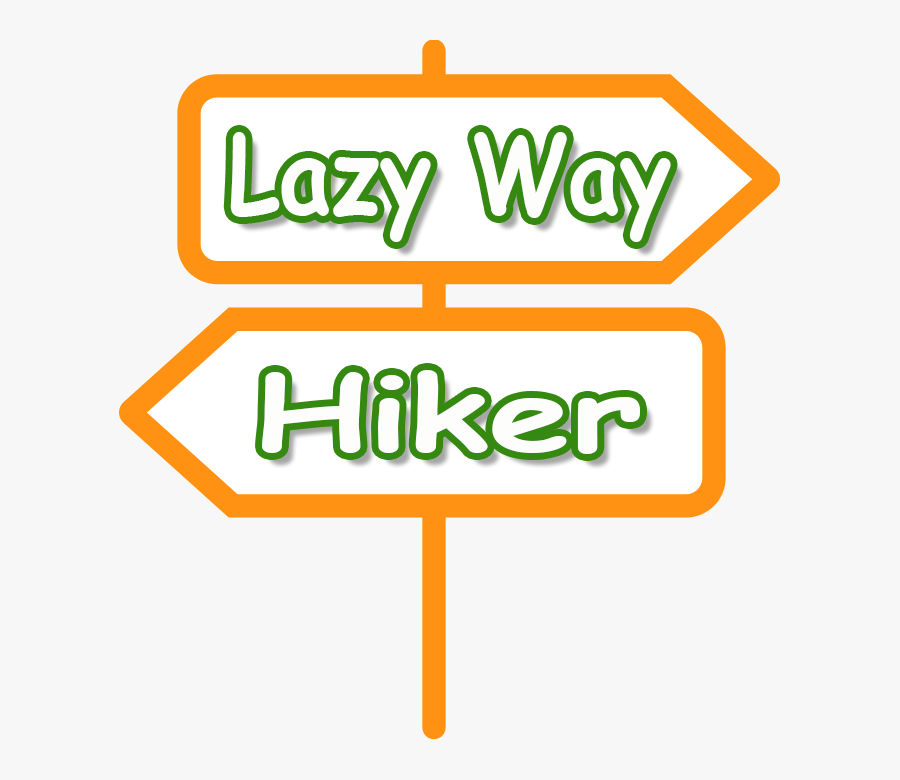 Hiker Clipart Trail Sign - Sign, Transparent Clipart