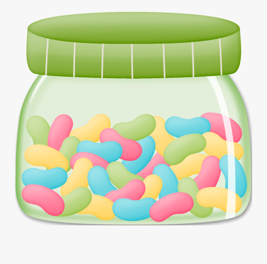 Jar Of Candy Jelly Beans Clip Art Clipart Transparent - Clip Art Jelly Beans, Transparent Clipart