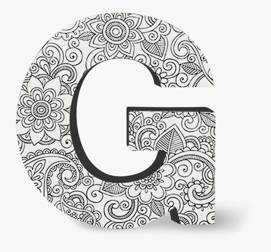 Letter G To Colour, Transparent Clipart