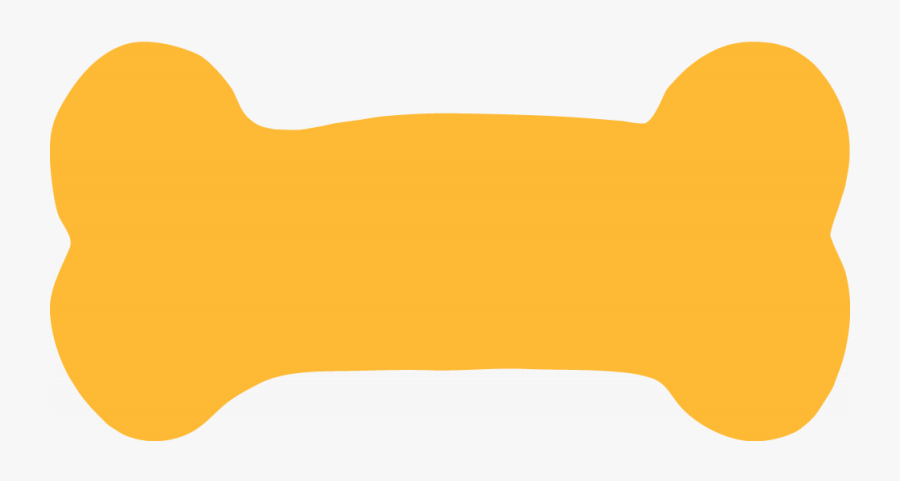 Dog Bone Clipart Yellow Orange, Transparent Clipart