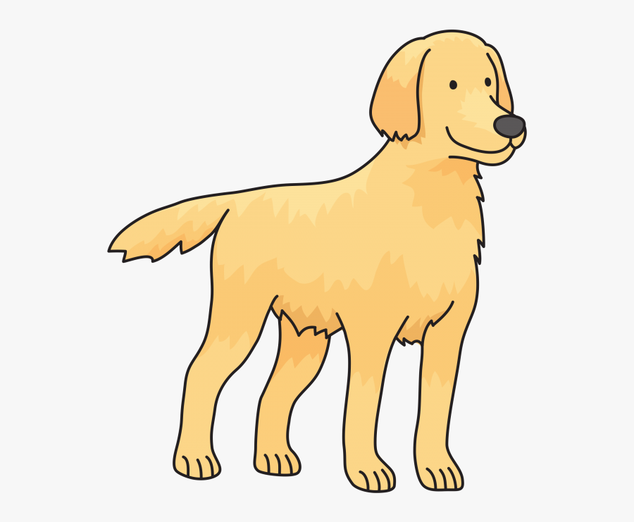 Big Vector Psd Peoplepng - Simple Golden Retriever Drawing, Transparent Clipart