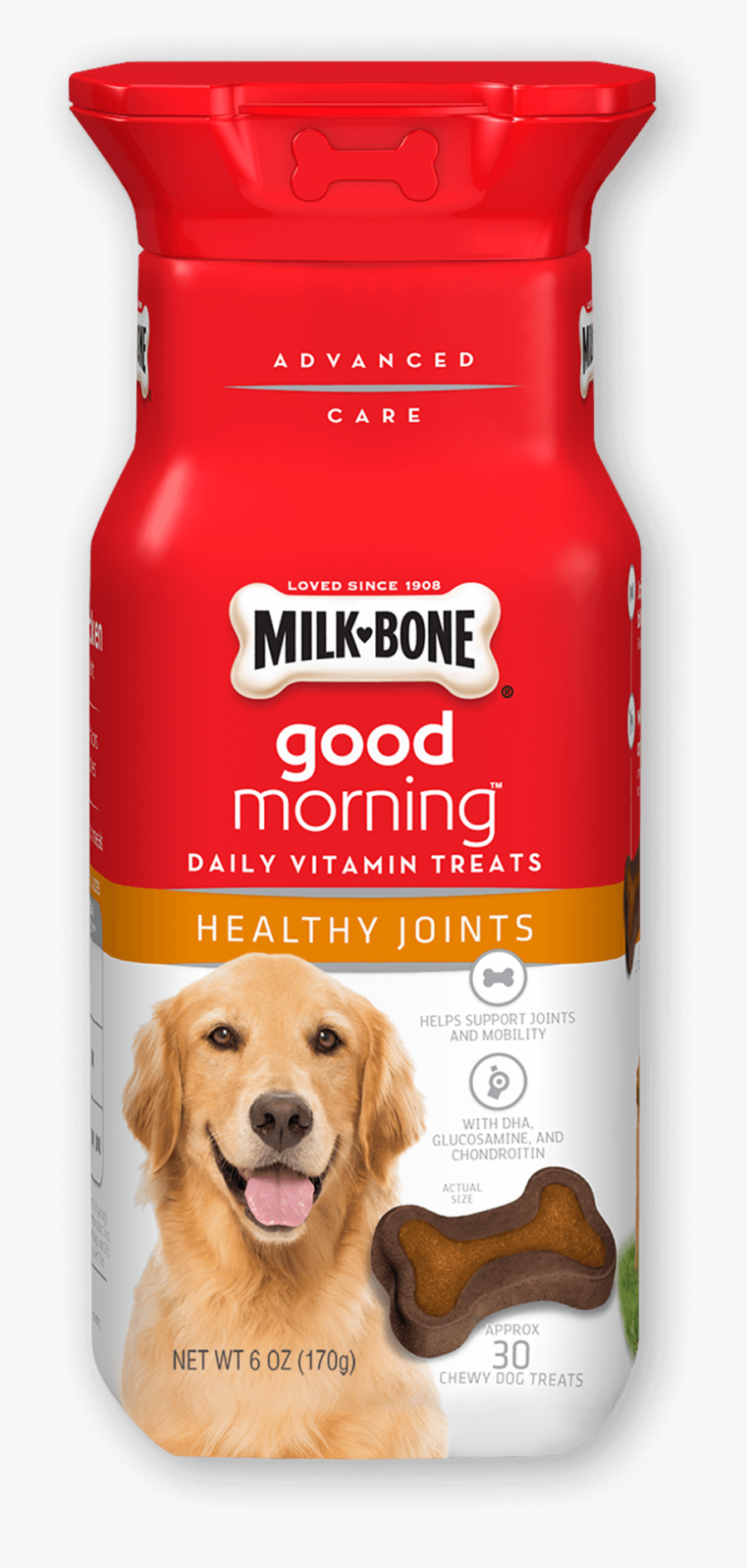 Transparent Bone Actual - Milk Bone Good Morning Daily Vitamin Treats Healthy, Transparent Clipart