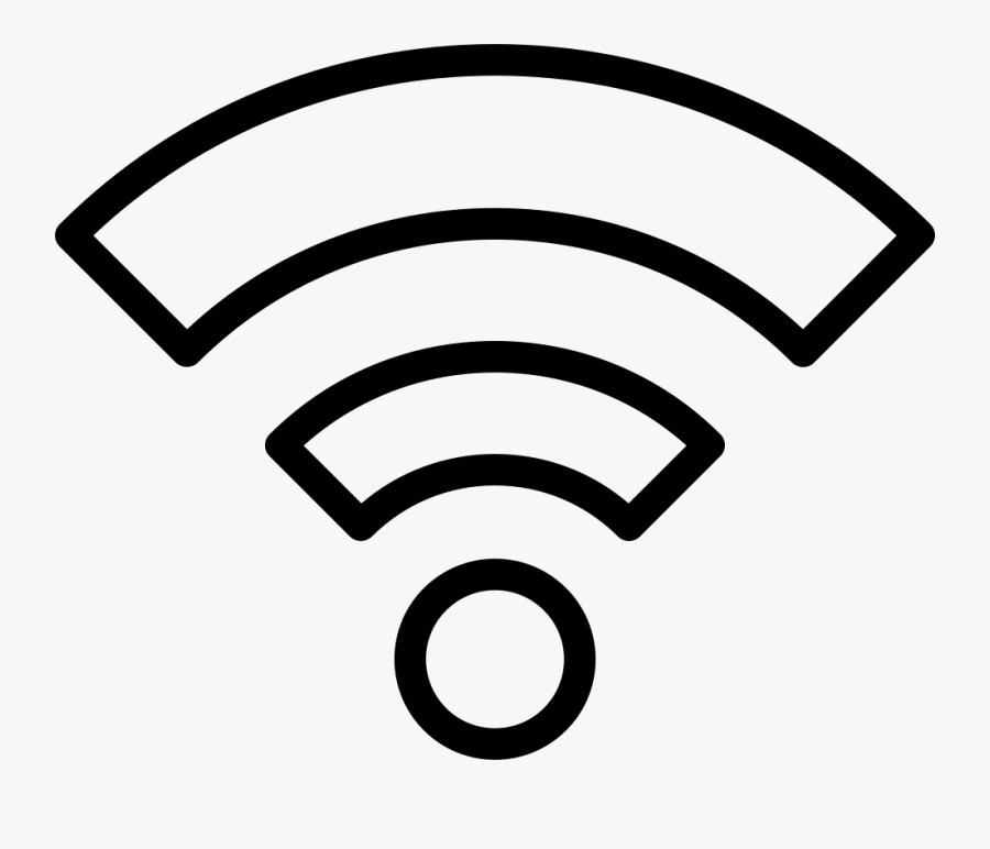 Transparent Wifi Icon Png - Wifi Symbol Png White, Transparent Clipart