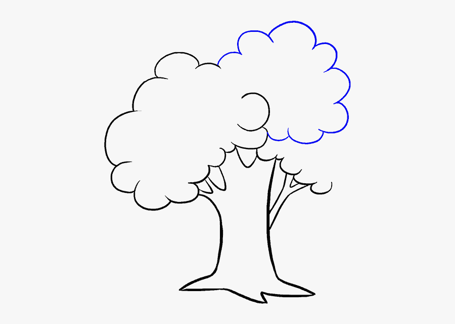 How To Draw Cartoon Tree - Draw A Cartoon Tree , Free Transparent ...