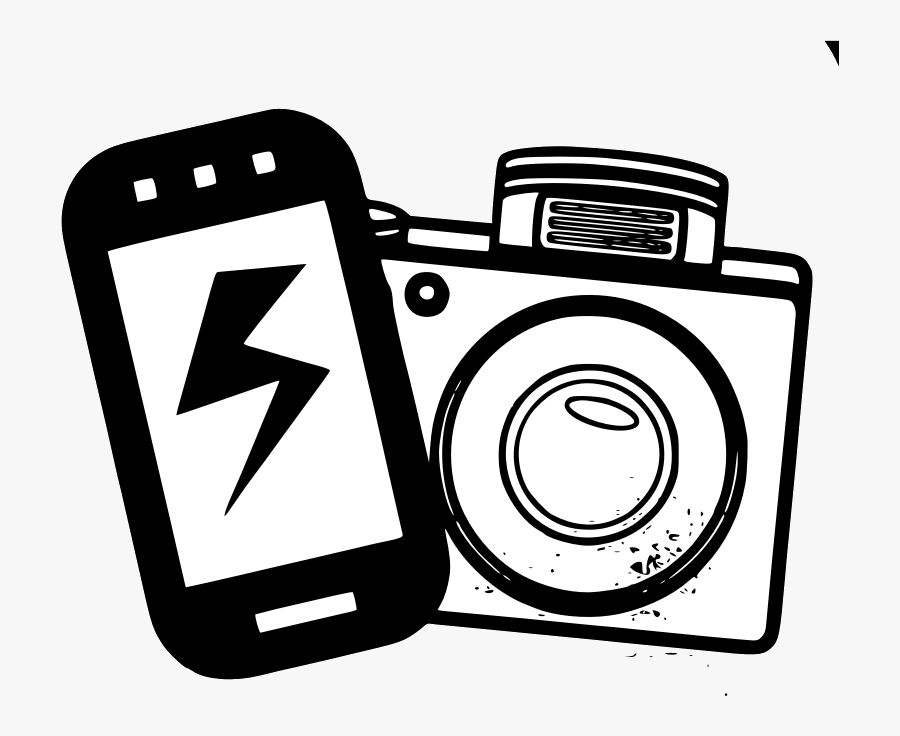 Camera Line Drawing Clip Art At Free For Personal Transparent - National Selfie Day 2019, Transparent Clipart