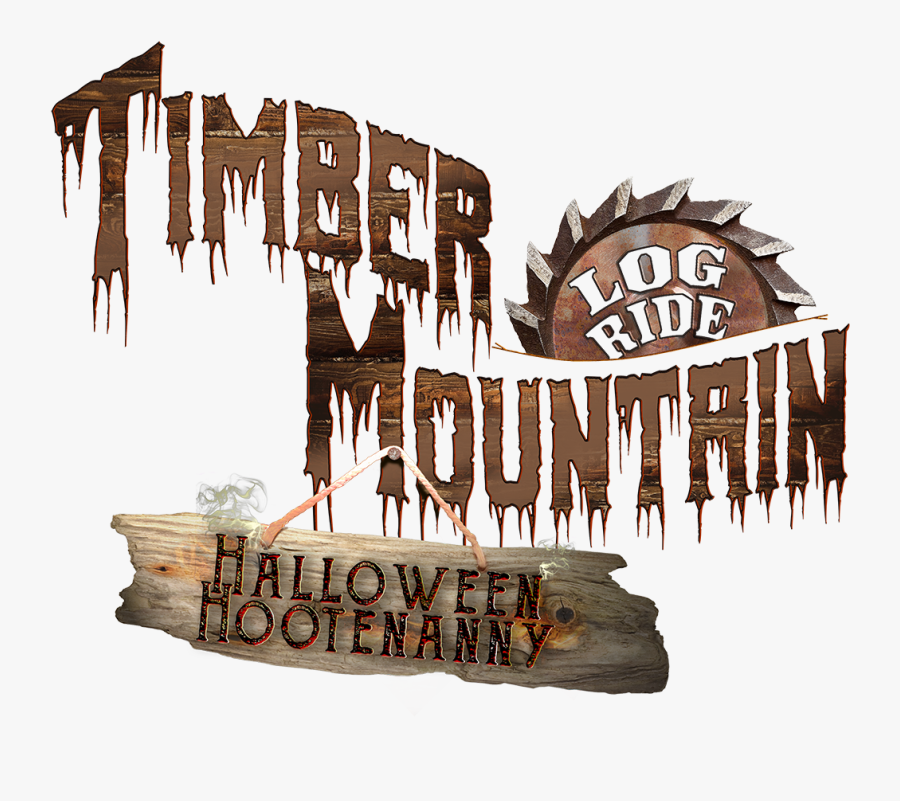 Enhrdwva - Knotts Berry Farm Timber Mountain Log Ride Halloween, Transparent Clipart