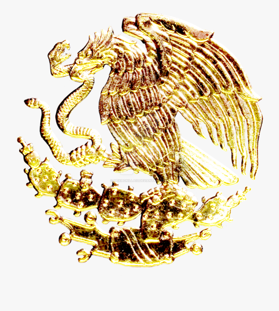 Transparent Gold Underline Png - Mexico Coat Of Arms Gold, Transparent Clipart