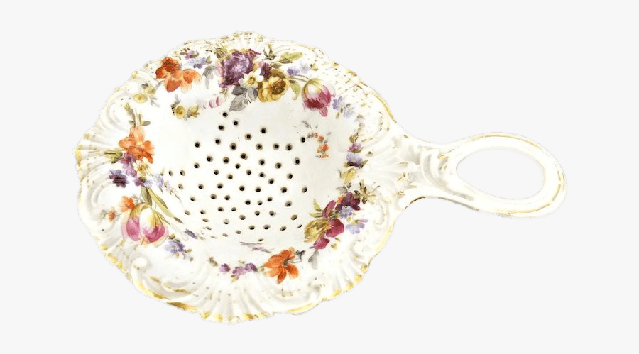 Antique Porcelain Tea Strainer - Ceramic, Transparent Clipart