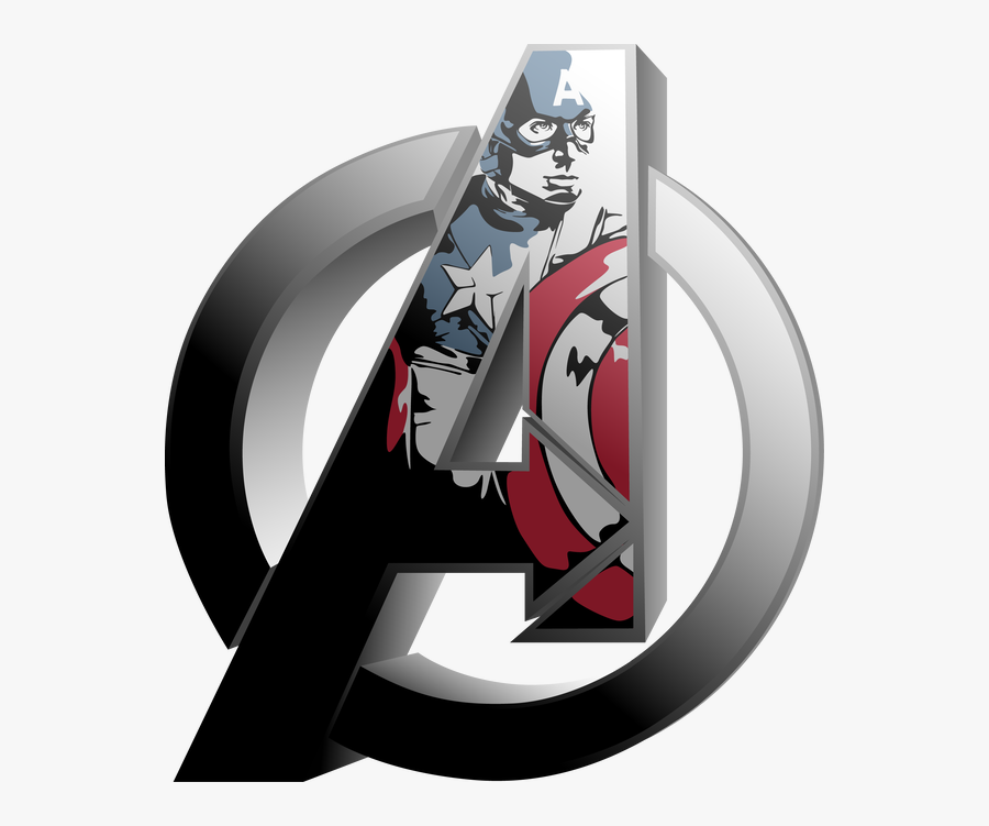 Captain America Logo Avengers - Captain America A Logo Png, Transparent Clipart