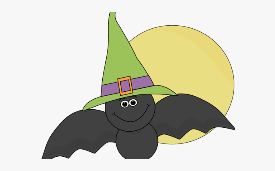 Witch Hat Clipart Kawaii - Halloween Bat Clip Art, Transparent Clipart