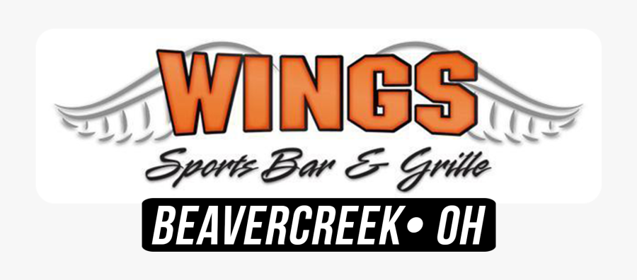 Wings Sports Bar And Grill Logo, Transparent Clipart