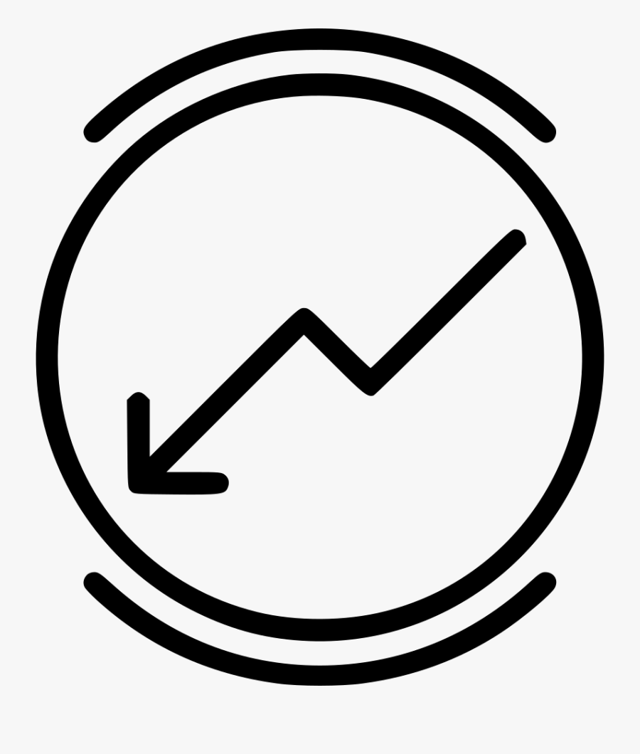 Decrease Report Circle Round Arrow Comments - Tick In Circle Symbol, Transparent Clipart
