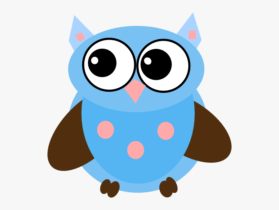 Blue Owl Svg Clip Arts - Cartoon, Transparent Clipart