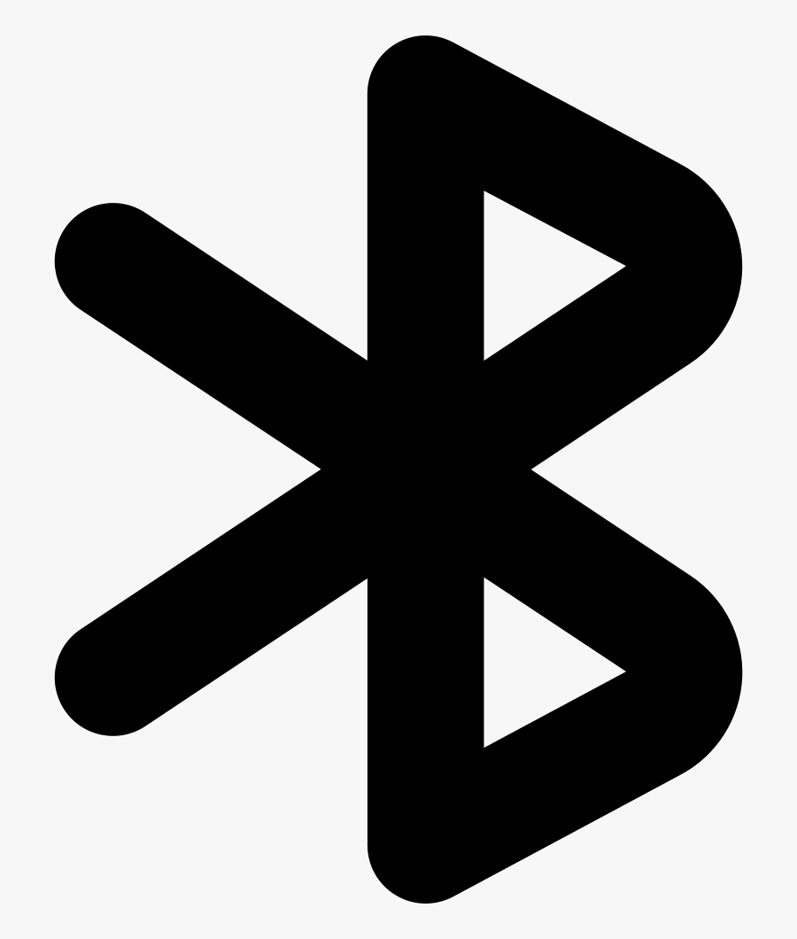 Symbol Svg Free Download - Bluetooth Symbol White Png, Transparent Clipart