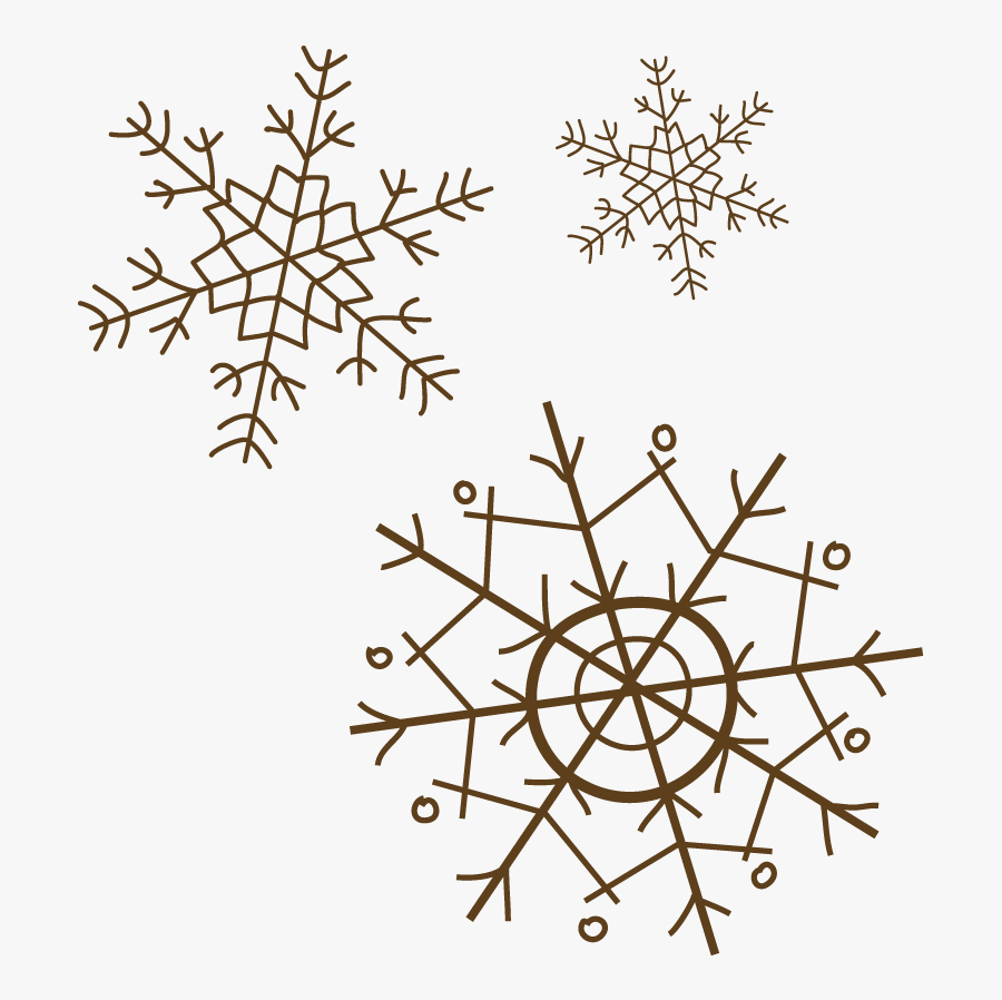 Vector Falling Snowflakes Png Download - Circle, Transparent Clipart