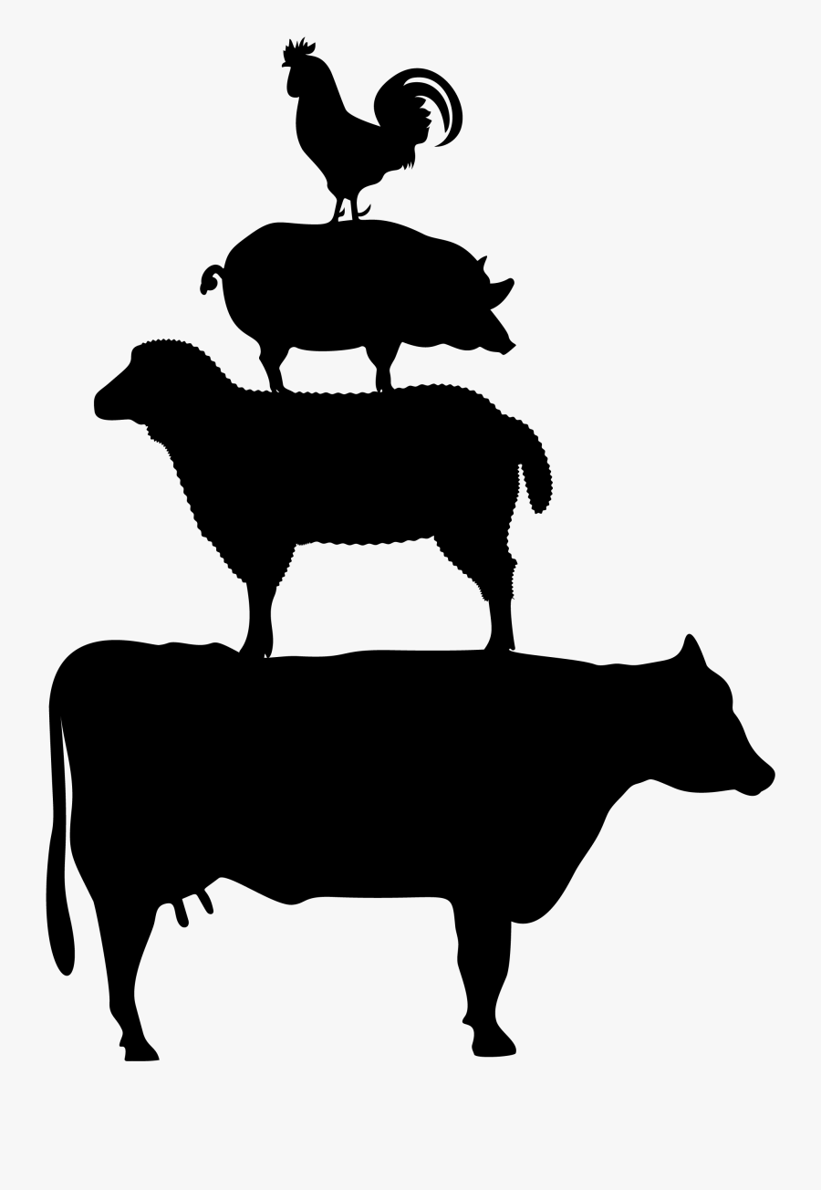 Farm Animals Silhouette Png , Free Transparent Clipart ...