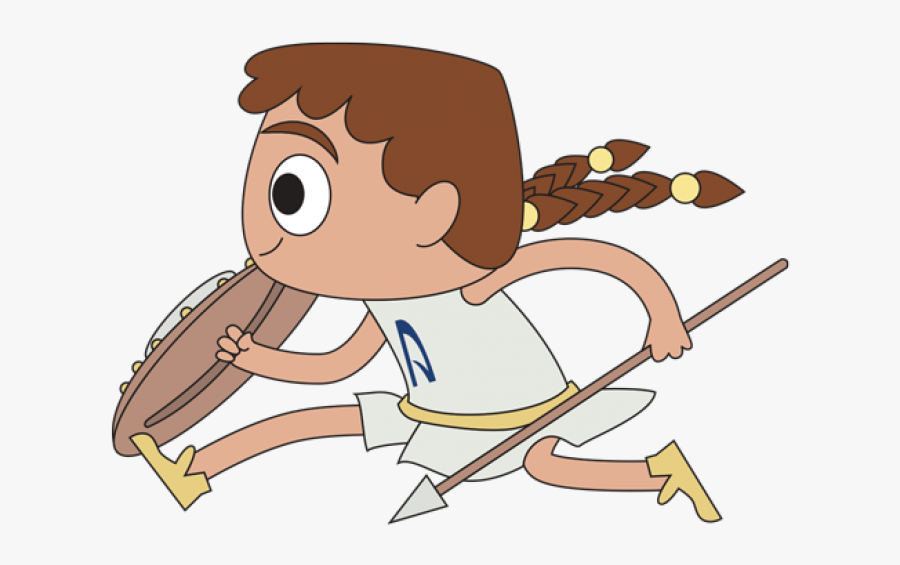 Athena Action - Cartoon, Transparent Clipart