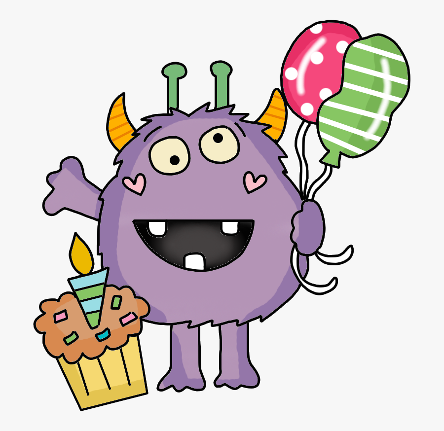 Birthday Monsters, Transparent Clipart