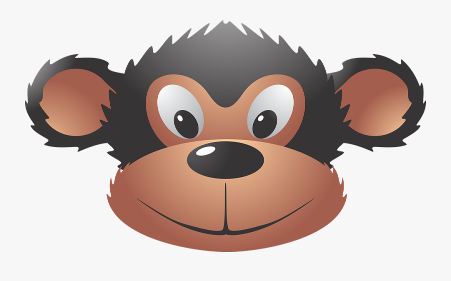 Monkey, Animal, Cartoon, Vector Art, Happy, Brown - Cartoon, Transparent Clipart