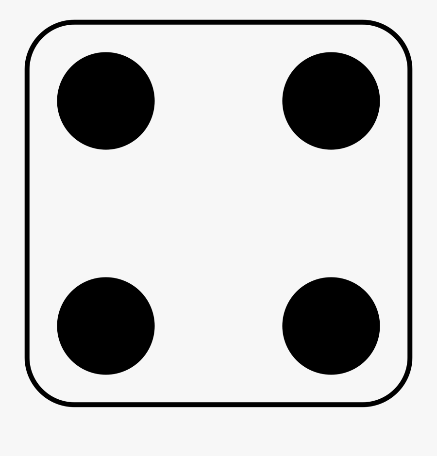 Dice Clipart Number - Dice 4 Clipart, Transparent Clipart